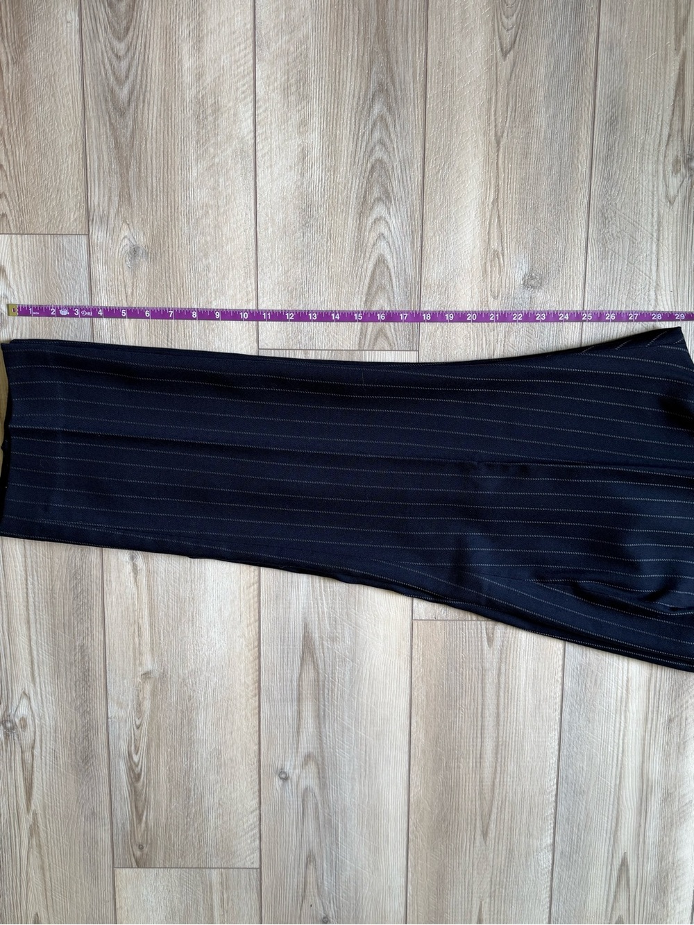 Lauren Ralph Lauren Women’s Navy Wool Pinstriped Trouser Pants Size 16W - Picture 12 of 15